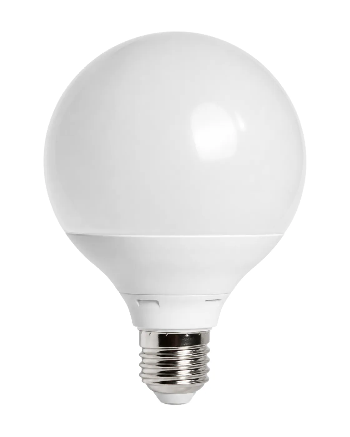 Bílá LED žárovka E27 s matnou baňkou a závitovou paticí